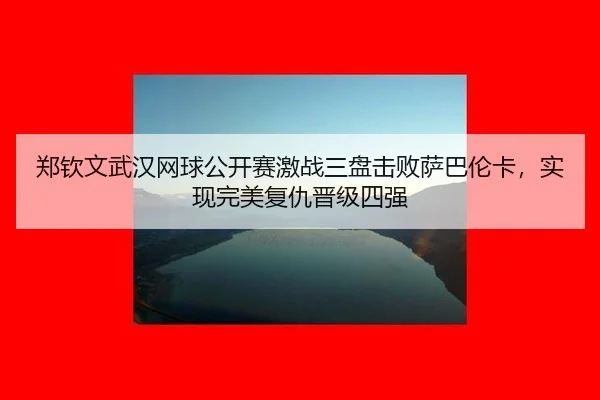 郑钦文武汉网球公开赛激战三盘击败萨巴伦卡，实现完美复仇晋级四强